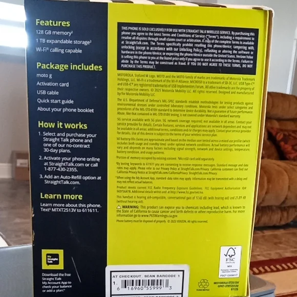 Motorola Moto G 5G - Black and Green - Picture 4 of 4